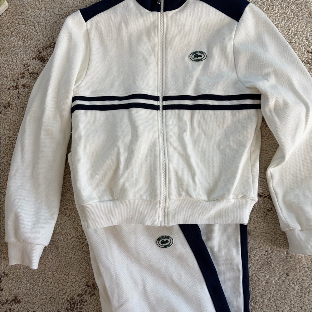 Sporty & Rich White and Navy Track Suit